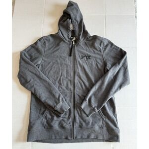 FOX factory Incorporated men's gray hoodie full zip size XL/tall